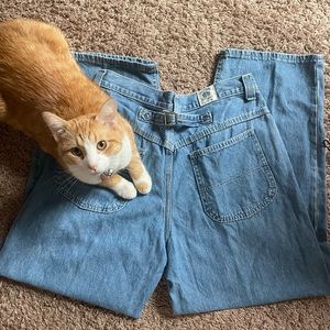 Vintage woman’s Riders jeans with waist cinch